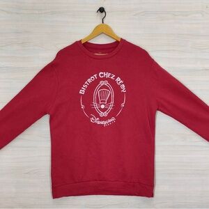 Disneyland Paris Ratatouille Bistrot Chez Remy Red Crewneck Sweatshirt Size XL